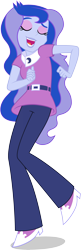 Size: 1289x3990 | Tagged: safe, artist:famousmari5, character:princess luna, character:vice principal luna, equestria girls:friendship games, g4, my little pony: equestria girls, my little pony:equestria girls, dancing, eyes closed, female, silly human, simple background, solo, transparent background, vector, vice principal luna