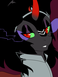 Size: 636x836 | Tagged: safe, artist:mylittlesheepy, character:king sombra, avatar, queen umbra, rule 63, tumblr