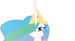 Size: 6532x3598 | Tagged: safe, artist:felix-kot, character:princess celestia, species:pony, female, mare, simple background, solo, transparent background, unamoosed face, unamused, vector