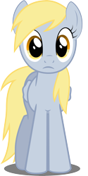 Size: 1855x3700 | Tagged: safe, artist:felix-kot, character:derpy hooves, species:pegasus, species:pony, confused, female, mare, simple background, solo, transparent background, underp, vector