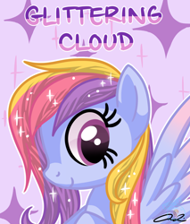 Size: 1700x2000 | Tagged: safe, artist:iheartjapan789, oc, oc only, oc:glittering cloud, species:pegasus, species:pony, female, mare, solo