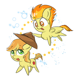 Size: 850x850 | Tagged: safe, artist:yinglongfujun, character:braeburn, character:spitfire, female, male, pointy ponies, shipping, spitburn, straight, vector