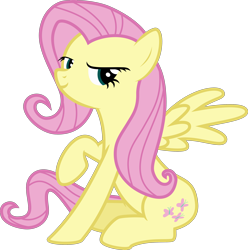 Size: 3000x3021 | Tagged: safe, artist:uponia, character:fluttershy, species:pegasus, species:pony, .svg available, female, fresh princess of friendship, mare, pose, simple background, smiling, solo, the fresh prince of bel-air, transparent background, vector