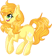 Size: 177x189 | Tagged: safe, artist:sketchyhowl, oc, oc only, oc:summer sunshine, species:earth pony, species:pony, animated, female, gif, mare, pixel art, simple background, solo, transparent background