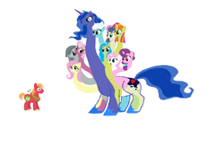 Size: 2835x1947 | Tagged: safe, artist:theunknowenone1, character:big mcintosh, character:bon bon, character:cheerilee, character:fleetfoot, character:fluttershy, character:marble pie, character:princess luna, character:sugar belle, character:sweetie drops, character:tealove, character:twinkleshine, species:pony, ship:cheerimac, ship:fluttermac, ship:lunamac, ship:marblemac, ship:sugarmac, abomination, big macintosh gets all the mares, big scoops, bonmac, conjoined, female, fleetmac, fusion, harem, hydra, hydra pony, male, multiple heads, shipping, simple background, straight, sweetcream scoops, tea love, teamac, twinklemac, we have become one, white background, you need me