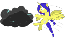Size: 3700x2200 | Tagged: safe, artist:cloudy95, oc, oc only, oc:star gazer, species:alicorn, species:pony, female, flying, high res, mare, simple background, solo, stormcloud, transparent background