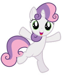 Size: 1600x1932 | Tagged: safe, artist:thatguy1945, character:sweetie belle, species:pony, species:unicorn, episode:flight to the finish, g4, my little pony: friendship is magic, bipedal, cute, female, filly, happy, pyramid, simple background, solo, transparent background, vector