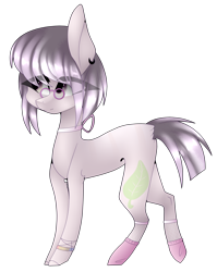 Size: 3063x3839 | Tagged: safe, artist:hyshyy, oc, oc only, oc:tea leaf, species:earth pony, species:pony, bad anatomy, clothing, female, high res, mare, simple background, socks, solo, transparent background