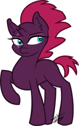 Size: 5000x7949 | Tagged: safe, artist:scarlett-letter, character:tempest shadow, species:pony, species:unicorn, my little pony: the movie (2017), absurd resolution, adult blank flank, blank flank, broken horn, cute, eye scar, female, mare, missing accessory, scar, simple background, solo, tempestbetes, transparent background, vector