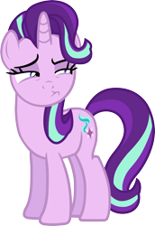 Size: 1380x2007 | Tagged: safe, artist:davidsfire, character:starlight glimmer, species:pony, species:unicorn, episode:rock solid friendship, g4, my little pony: friendship is magic, female, mare, raised eyebrow, simple background, skeptical, solo, suspicious, transparent background, vector