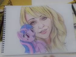 Size: 3261x2445 | Tagged: safe, artist:stratodraw, character:twilight sparkle, species:pony, tara strong, traditional art