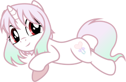 Size: 3130x2046 | Tagged: safe, artist:davidsfire, oc, oc only, oc:reverie, species:pony, species:unicorn, female, gift art, gradient hair, mare, simple background, smiling, solo, transparent background, vector