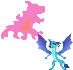 Size: 3375x3260 | Tagged: safe, artist:davidsfire, character:princess ember, species:dragon, episode:triple threat, g4, my little pony: friendship is magic, dragoness, eyes closed, female, fire, fire breath, roar, simple background, solo, transparent background, vector