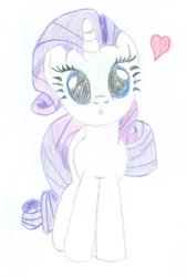 Size: 735x1087 | Tagged: safe, artist:tabrony23, character:rarity, traditional art