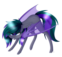 Size: 3144x2934 | Tagged: safe, artist:hyshyy, oc, oc only, oc:angel, species:bat pony, species:pony, female, high res, mare, simple background, solo, transparent background