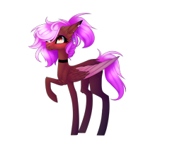 Size: 2500x2000 | Tagged: safe, artist:hyshyy, oc, oc only, oc:night light, species:pegasus, species:pony, colored wings, female, high res, mare, multicolored wings, raised hoof, simple background, solo, transparent background