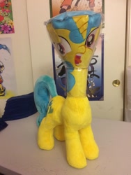 Size: 900x1200 | Tagged: safe, artist:lilmoon, character:lemon hearts, flask, flaskhead hearts, irl, photo, plushie