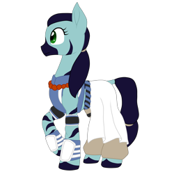 Size: 5009x5009 | Tagged: safe, artist:glacierfrostclaw, oc, oc only, oc:soft hoof, species:pony, species:zebra, absurd resolution, clothing, dungeons and dragons, female, mare, monk, pathfinder, pen and paper rpg, ponyfinder, rpg, simple background, solo, tabletop gaming, transparent background, zebra oc