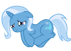 Size: 1280x915 | Tagged: dead source, safe, artist:sofunnyguy, character:trixie, species:pony, species:unicorn, crying, female, mare, sad, simple background, solo, transparent background, vector