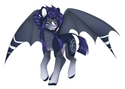 Size: 1024x728 | Tagged: safe, artist:itsizzybel, oc, oc:kama, species:bat pony, species:pony, female, mare, simple background, solo, tongue out, transparent background