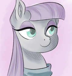Size: 1480x1556 | Tagged: safe, artist:firimil, derpibooru original, character:maud pie, species:earth pony, species:pony, cute, maudabetes, simple background, smiling, when she smiles