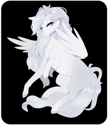 Size: 800x932 | Tagged: safe, artist:va1ly, oc, oc:shining star, species:pegasus, species:pony, black background, female, mare, simple background, solo