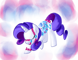 Size: 1400x1080 | Tagged: safe, artist:andromedasparkz, character:rarity, species:pony, species:unicorn, beautiful, bowing, bracelet, bridle, clothing, cute, eyes closed, female, jewelry, mare, pretty, reins, saddle, solo, tack