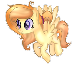 Size: 1114x952 | Tagged: safe, artist:spectrumnightyt, oc, oc:ivory buttercup, species:pegasus, species:pony, female, mare, simple background, solo, transparent background, white outline