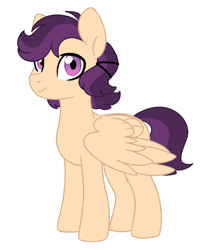 Size: 1393x1582 | Tagged: safe, artist:darlyjay, oc, oc:arhey, parent:rumble, parent:scootaloo, parents:rumbloo, species:pegasus, species:pony, male, offspring, simple background, solo, stallion, white background