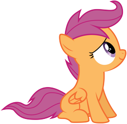 Size: 11000x10775 | Tagged: safe, artist:kysss90, character:scootaloo, species:pegasus, species:pony, episode:sleepless in ponyville, g4, my little pony: friendship is magic, absurd resolution, cute, female, simple background, solo, transparent background, vector
