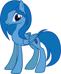 Size: 2040x2480 | Tagged: safe, artist:duskthebatpack, oc, oc only, oc:sapphira, species:pegasus, species:pony, commission, female, folded wings, high res, mare, simple background, smiling, solo, standing, transparent background, vector, wings