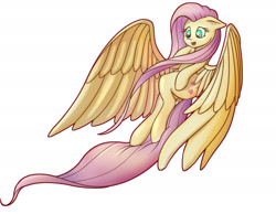 Size: 2373x1839 | Tagged: safe, artist:stratodraw, character:fluttershy, species:pegasus, species:pony, cute, female, mare, shyabetes, simple background, smiling, solo