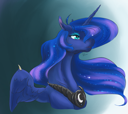 Size: 2880x2556 | Tagged: safe, artist:firimil, character:princess luna, species:alicorn, species:pony, bust, female, mare, solo, wing claws