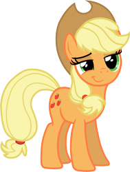 Size: 1473x1947 | Tagged: safe, artist:davidsfire, character:applejack, species:earth pony, species:pony, clothing, cowboy hat, cute, female, hat, jackabetes, simple background, smiling, smirk, smug, solo, stetson, transparent background, vector