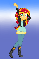 Size: 1700x2550 | Tagged: safe, artist:tabrony23, character:sunset shimmer, my little pony:equestria girls, female, solo