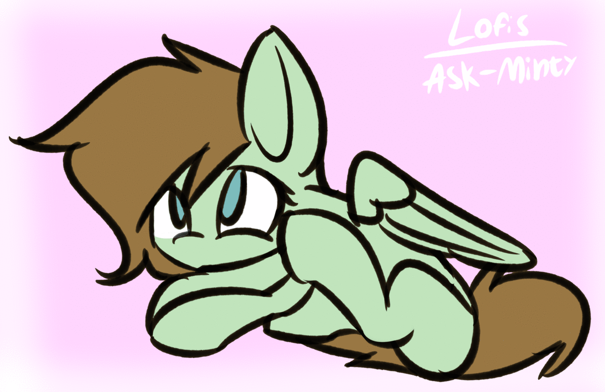 Size: 1241x805 | Tagged: safe, artist:lofis, oc, oc:mint chocolate, species:pegasus, species:pony, animated, behaving like a dog, colored, cute, female, flapping, frame by frame, gif, lying down, mare, scratching, scratching with hind leg, solo, spread wings, wing spreading, wings
