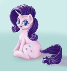 Size: 965x1021 | Tagged: safe, artist:stratodraw, character:rarity, species:pony, species:unicorn, cute, female, mare, raribetes, smiling, solo