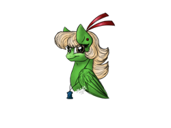 Size: 2048x1536 | Tagged: safe, artist:melonseed11, oc, oc:melon seed, species:pegasus, species:pony, bust, female, mare, portrait, simple background, solo, transparent background