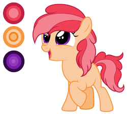 Size: 1490x1328 | Tagged: safe, artist:diamond-chiva, oc, oc:apple seed, parent:apple bloom, parent:tender taps, parents:tenderbloom, species:earth pony, species:pony, female, filly, offspring, reference sheet, simple background, solo, transparent background