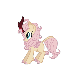 Size: 1155x1193 | Tagged: safe, artist:andromedasparkz, character:fluttershy, species:kirin, female, kirin fluttershy, kirin-ified, simple background, solo, species swap, standing, transparent background