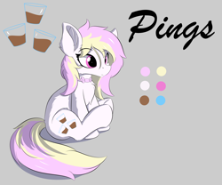 Size: 6000x5000 | Tagged: safe, artist:lunar froxy, oc, oc only, oc:pings, species:pony, absurd resolution, chocolate, chocolate milk, cute, female, mare, milk, reference sheet, solo