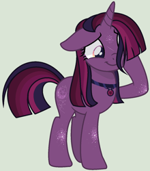 Size: 1060x1202 | Tagged: safe, artist:nocturnal-moonlight, oc, oc:north star, parent:tempest shadow, parent:twilight sparkle, parents:tempestlight, species:pony, species:unicorn, female, magical lesbian spawn, mare, offspring, simple background, solo
