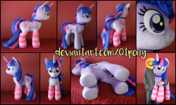 Size: 5094x3060 | Tagged: safe, artist:qtpony, character:twilight sparkle, character:twilight sparkle (alicorn), species:alicorn, species:pony, clothing, irl, photo, plushie, socks, solo, striped socks
