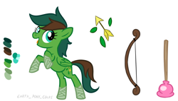 Size: 1424x815 | Tagged: safe, artist:earth_pony_colds, oc, oc:windy barebow evergreen, species:pegasus, species:pony, reference sheet, show accurate, thief