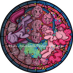 Size: 900x900 | Tagged: safe, artist:akili-amethyst, character:applejack, character:fluttershy, character:gummy, character:pinkamena diane pie, character:pinkie pie, character:rainbow dash, character:rarity, character:twilight sparkle, species:earth pony, species:pegasus, species:pony, species:unicorn, episode:party of one, g4, my little pony: friendship is magic, alligator, crossover, female, kingdom hearts, mane six, solo, station of awakening