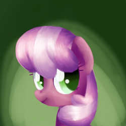 Size: 2000x2000 | Tagged: safe, artist:andromedasparkz, character:cheerilee, species:earth pony, species:pony, abstract background, bust, cheeribetes, cute, female, looking at you, mare, smiling, solo