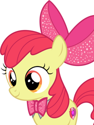 Size: 4528x6008 | Tagged: safe, artist:disneymarvel96, edit, character:apple bloom, species:pony, bow, bow tie, bowties are cool, bust, hair bow, portrait, vector, vector edit