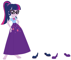 Size: 692x586 | Tagged: safe, artist:hubfanlover678, artist:starman1999, character:twilight sparkle, character:twilight sparkle (scitwi), species:eqg human, g4, my little pony: equestria girls, my little pony:equestria girls, clothing, female, geode of telekinesis, long skirt, magical geodes, skirt, solo