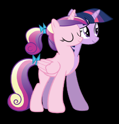 Size: 1181x1229 | Tagged: safe, artist:theunknowenone1, character:princess cadance, character:twilight sparkle, character:twilight sparkle (alicorn), species:alicorn, species:pony, fusion, teen princess cadance, we have become one