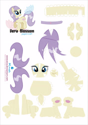 Size: 2481x3508 | Tagged: safe, artist:kna, character:aloe, character:lotus blossom, character:vera, species:earth pony, species:pony, craft, flower, not rarity, papercraft, spa pony